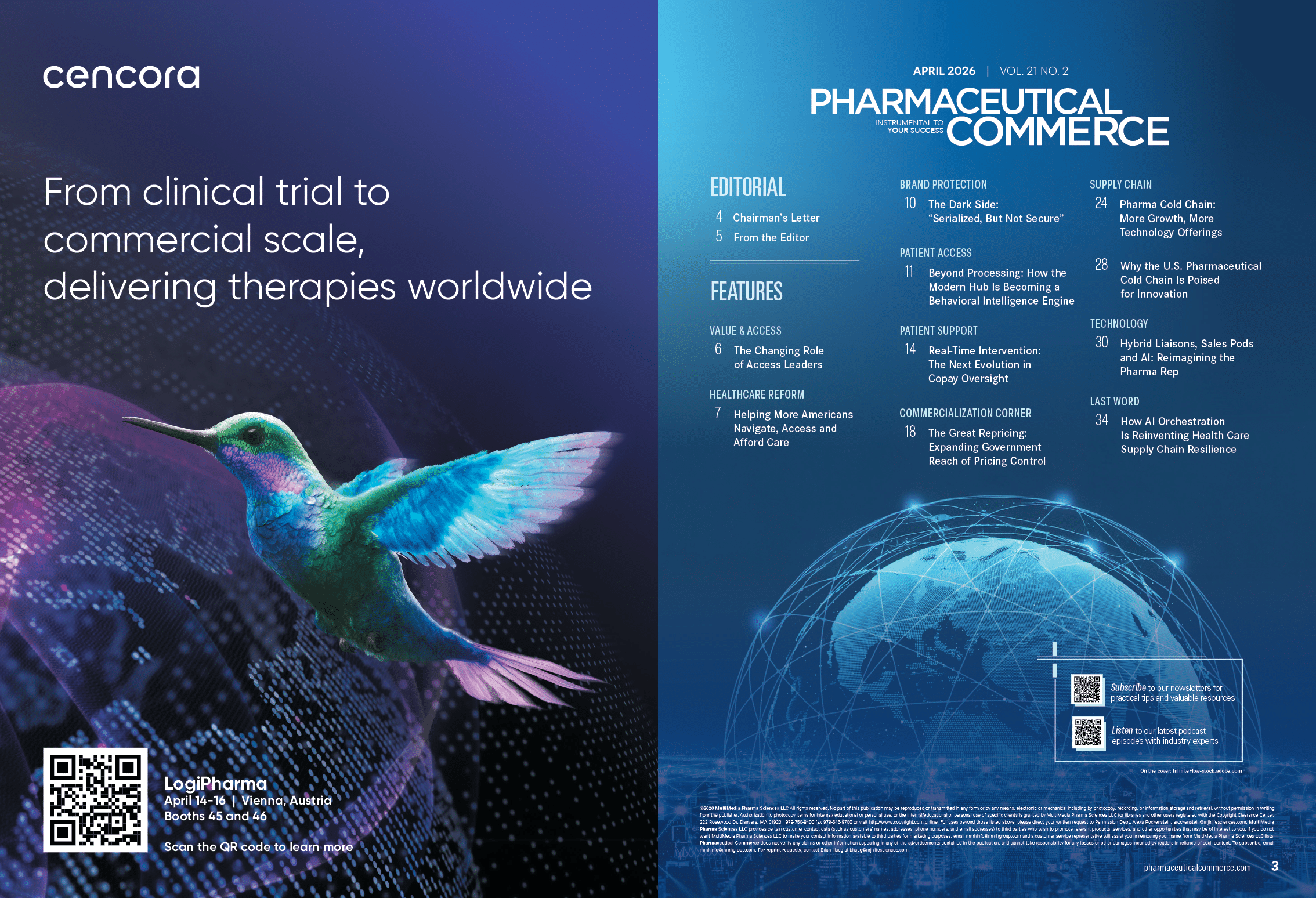 Two posters are displayed, one with a bird and the other with a truck. The bird poster is titled “Paving Your Path to the Global Market." AI generated content