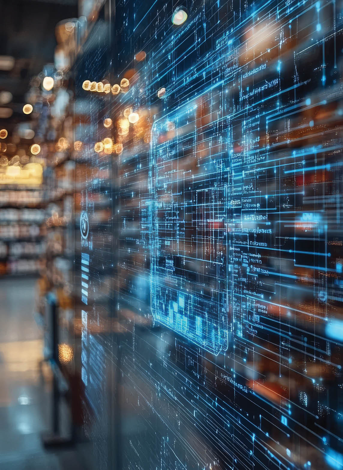 Holographic AI assistants provide guidance and support to customers in pharmacies, improving service and efficiency during peak shopping hours.