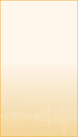 Gold microphone and sound wave on yellow background panoramic. Podcast, live, streaming concept. 3d rendering.