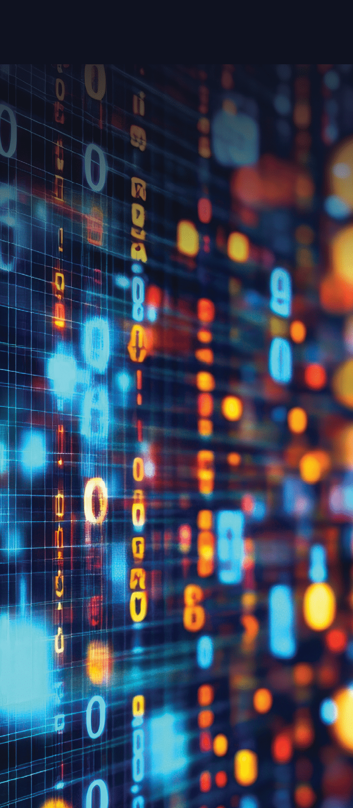 A digital twin technology interface displaying a virtual model of real-world data.