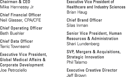 Chairman & CEO Mike Hennessy Jr Chief Financial Officer Neil Glasser, CPA/CFE Chief Operating Officer Beth Buehler Ch...