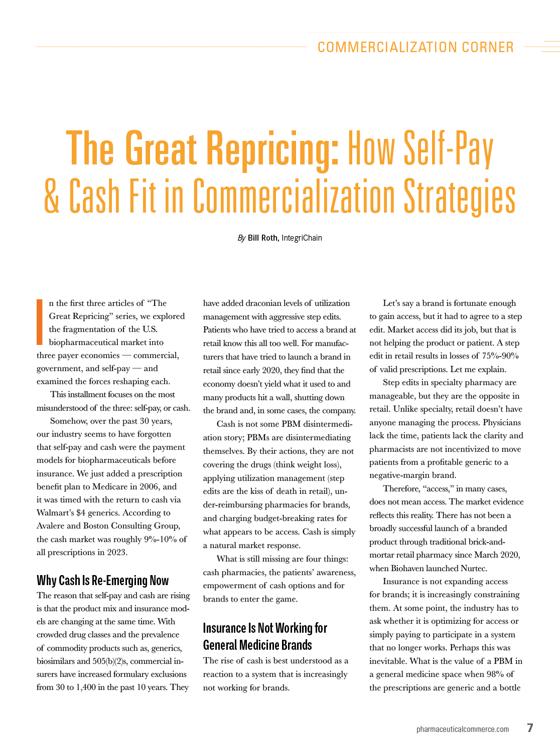 The Great Repricing: How Self-Pay & Cash-Fit in Commercialization Strategies. Description generated by AI