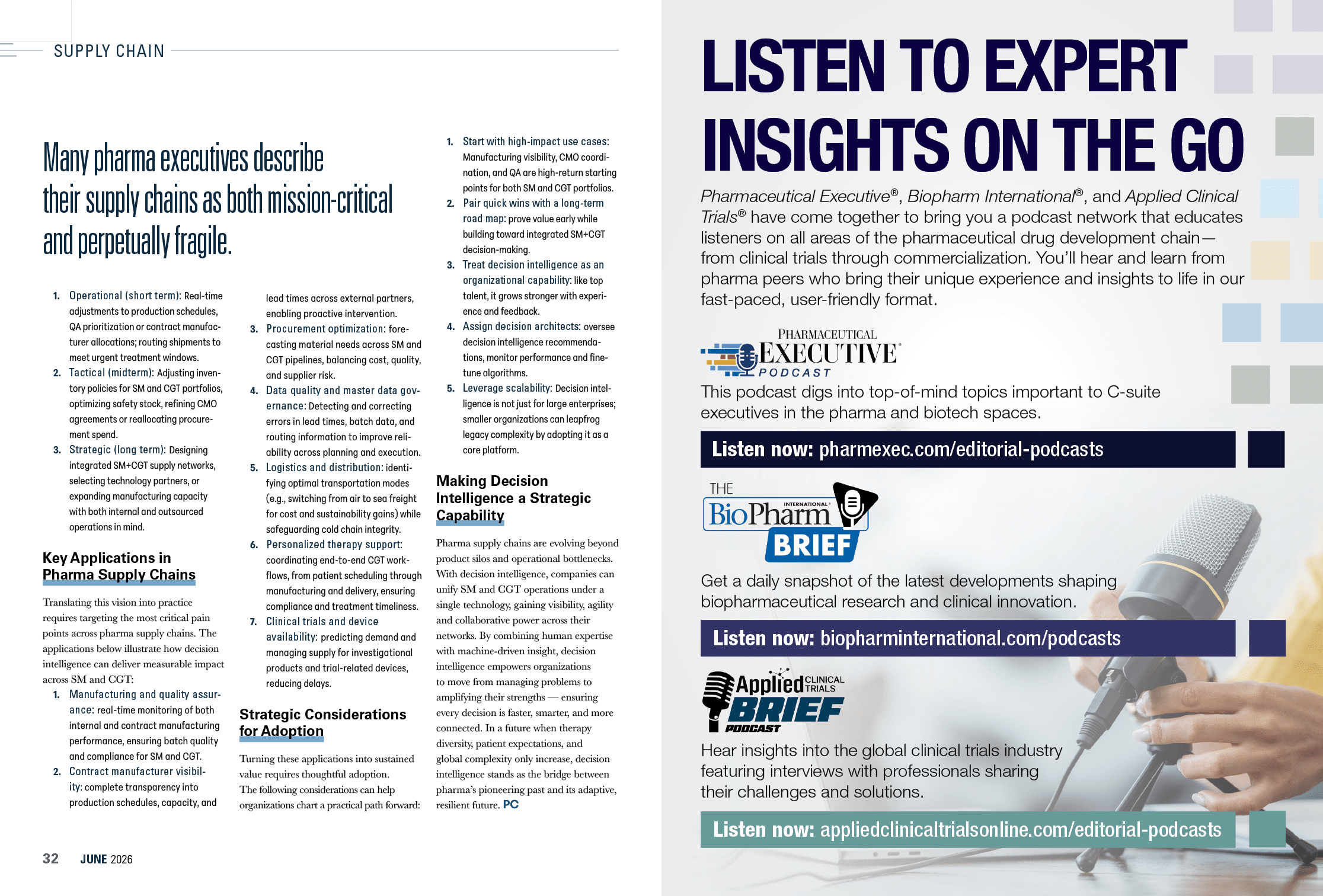 A magazine cover with a person speaking into a microphone. Description generated by AI